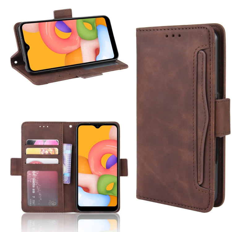 For Galaxy A01 Wallet Style Skin Feel Calf Pattern Leather Case with Separate Card Slots & Holder & Wallet & Photo Frame