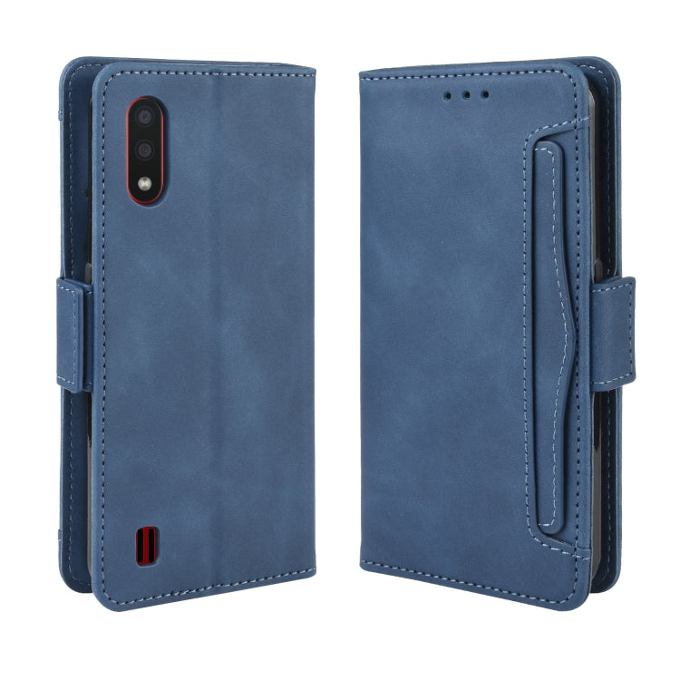 For Galaxy A01 Wallet Style Skin Feel Calf Pattern Leather Case with Separate Card Slots & Holder & Wallet & Photo Frame