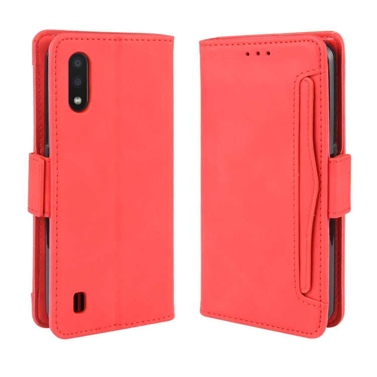 For Galaxy A01 Wallet Style Skin Feel Calf Pattern Leather Case with Separate Card Slots & Holder & Wallet & Photo Frame