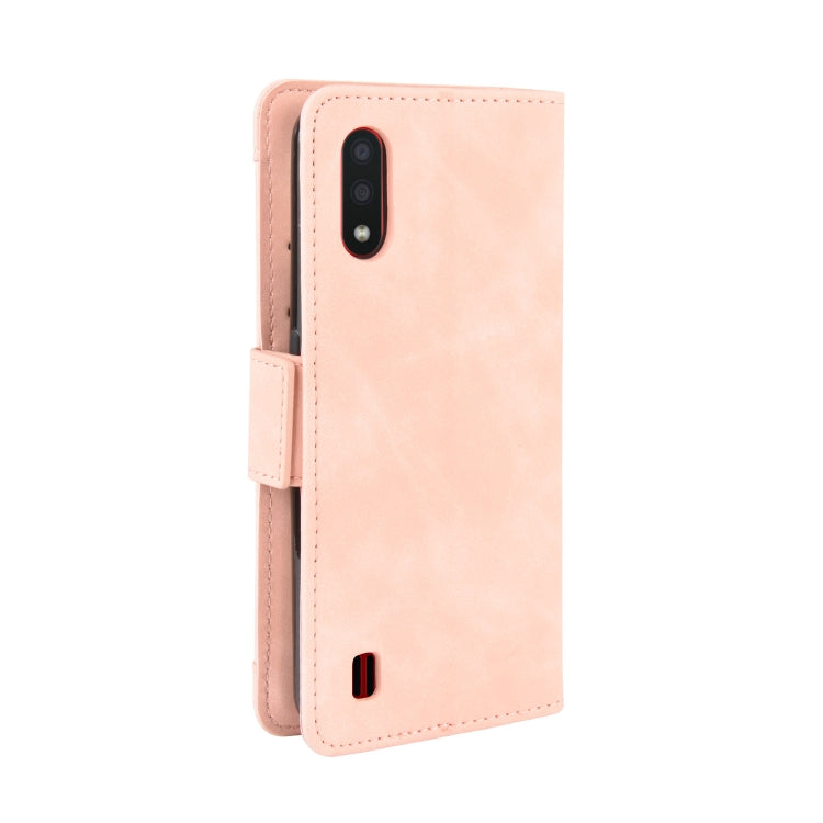 For Galaxy A01 Wallet Style Skin Feel Calf Pattern Leather Case with Separate Card Slots & Holder & Wallet & Photo Frame