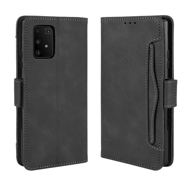 For Galaxy S10 Lite / A91 / M80s Wallet Style Skin Feel Calf Pattern Leather Case with Separate Card Slots & Holder & Wallet & Photo Frame