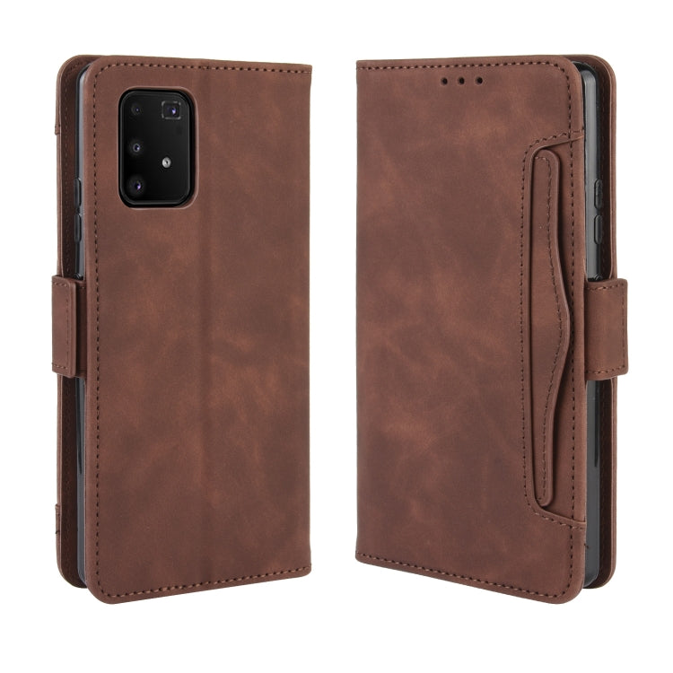 For Galaxy S10 Lite / A91 / M80s Wallet Style Skin Feel Calf Pattern Leather Case with Separate Card Slots & Holder & Wallet & Photo Frame