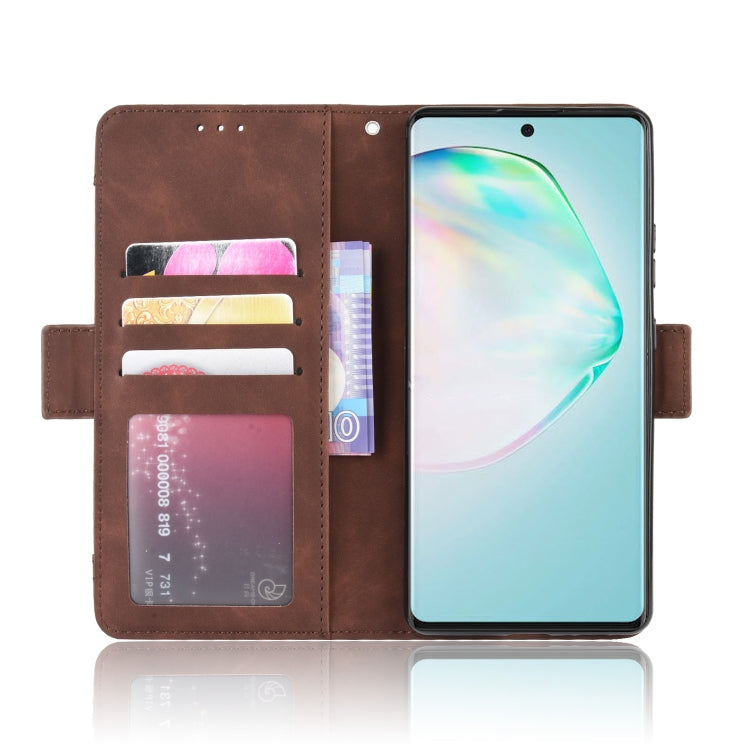 For Galaxy S10 Lite / A91 / M80s Wallet Style Skin Feel Calf Pattern Leather Case with Separate Card Slots & Holder & Wallet & Photo Frame