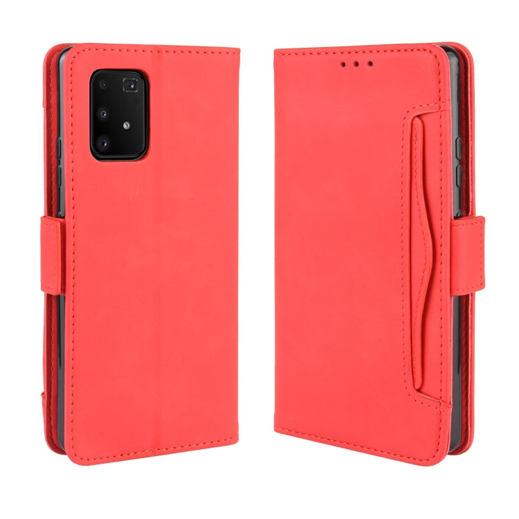 For Galaxy S10 Lite / A91 / M80s Wallet Style Skin Feel Calf Pattern Leather Case with Separate Card Slots & Holder & Wallet & Photo Frame