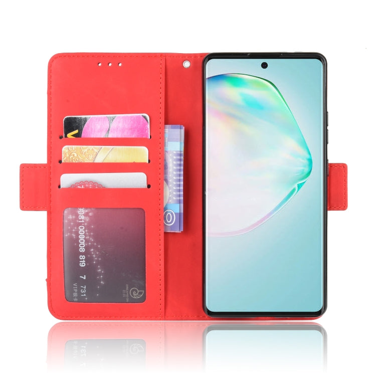 For Galaxy S10 Lite / A91 / M80s Wallet Style Skin Feel Calf Pattern Leather Case with Separate Card Slots & Holder & Wallet & Photo Frame