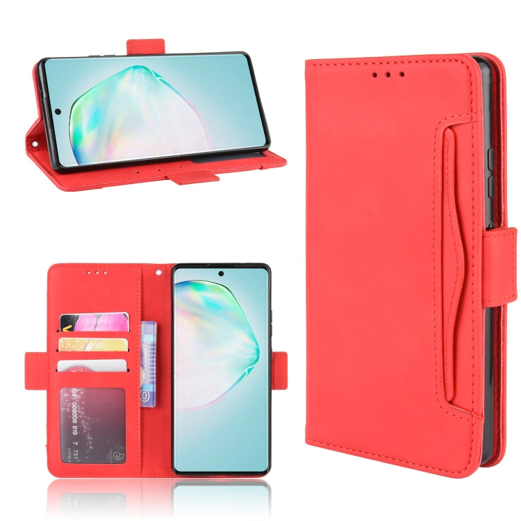 For Galaxy S10 Lite / A91 / M80s Wallet Style Skin Feel Calf Pattern Leather Case with Separate Card Slots & Holder & Wallet & Photo Frame