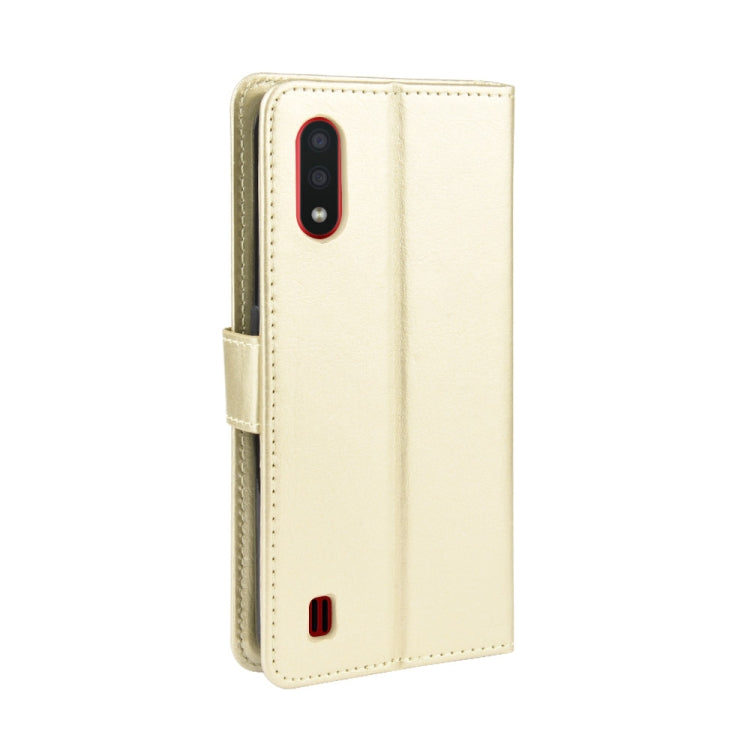 For Galaxy A01 Retro Crazy Horse Texture Horizontal Flip Leather Case with Holder & Card Slots & Photo Frame