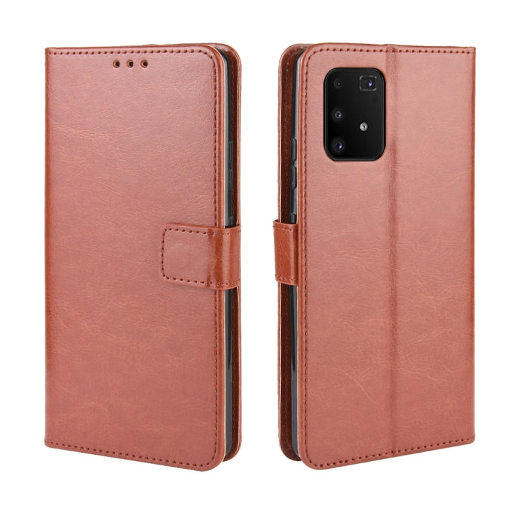 For Galaxy S10 Lite / A91 / M80s Retro Crazy Horse Texture Horizontal Flip Leather Case with Holder & Card Slots & Photo Frame