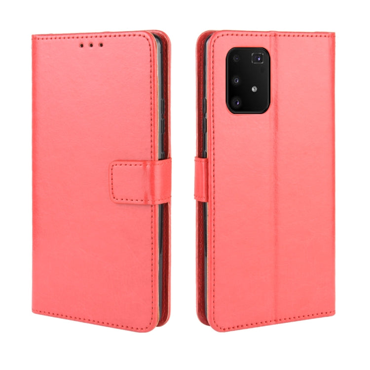 For Galaxy S10 Lite / A91 / M80s Retro Crazy Horse Texture Horizontal Flip Leather Case with Holder & Card Slots & Photo Frame