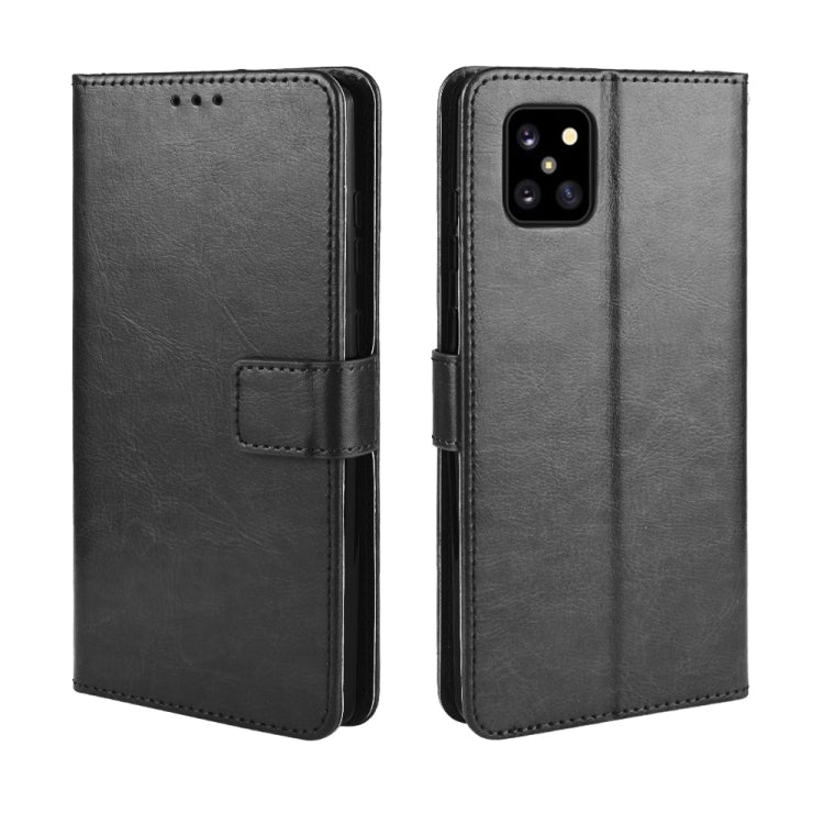 For Galaxy A81/M60S/Note 10 Lite Retro Crazy Horse Texture Horizontal Flip Leather Case with Holder & Card Slots & Photo Frame