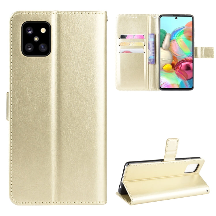 For Galaxy A81/M60S/Note 10 Lite Retro Crazy Horse Texture Horizontal Flip Leather Case with Holder & Card Slots & Photo Frame