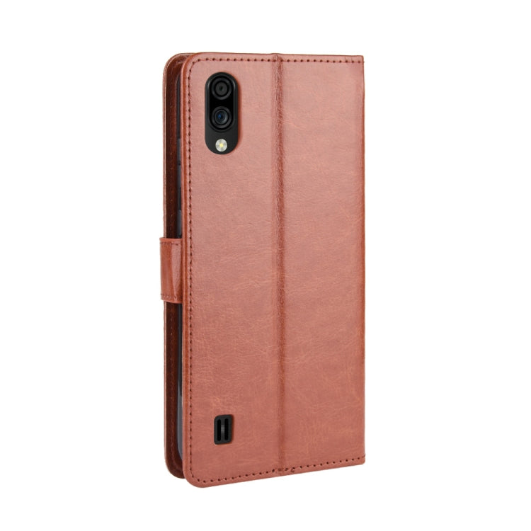 For ZTE Blade A5 2020 Retro Crazy Horse Texture Horizontal Flip Leather Case with Holder & Card Slots & Photo Frame