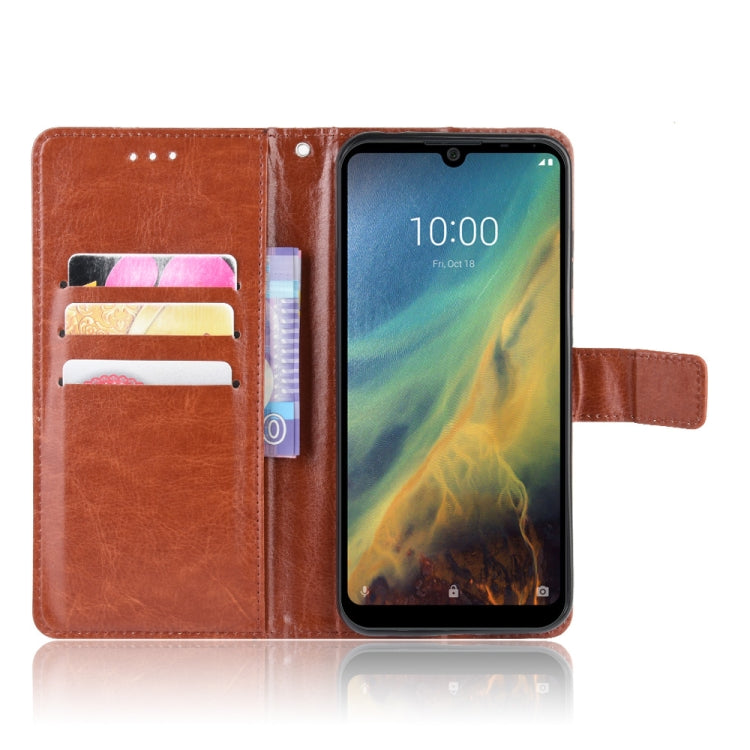For ZTE Blade A5 2020 Retro Crazy Horse Texture Horizontal Flip Leather Case with Holder & Card Slots & Photo Frame