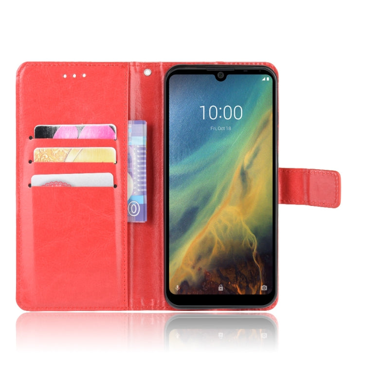 For ZTE Blade A5 2020 Retro Crazy Horse Texture Horizontal Flip Leather Case with Holder & Card Slots & Photo Frame