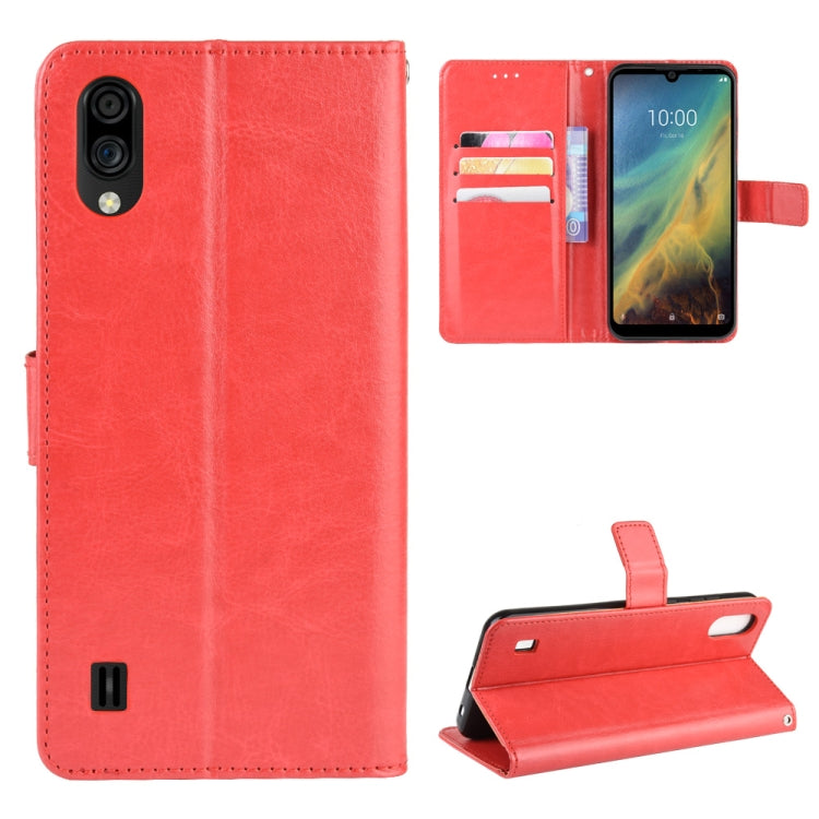 For ZTE Blade A5 2020 Retro Crazy Horse Texture Horizontal Flip Leather Case with Holder & Card Slots & Photo Frame
