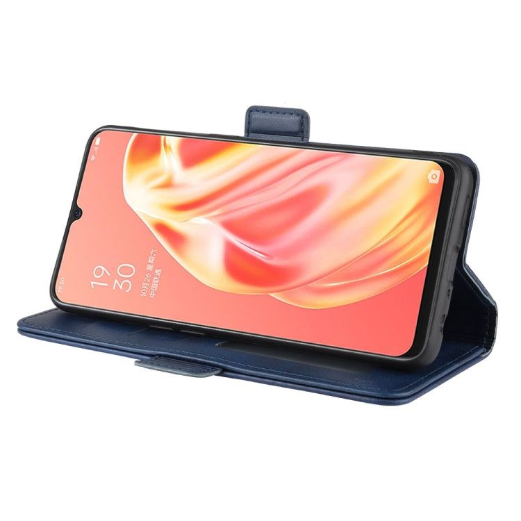For OPPO A91 Dual-side Magnetic Buckle Horizontal Flip PU Leather Case with Holder & Card Slots & Wallet