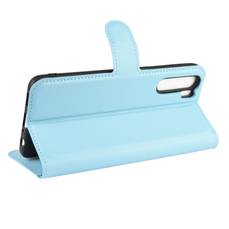 For OPPO A91 Litchi Texture Horizontal Flip PU Leather Case with Holder & Card Slots & Wallet