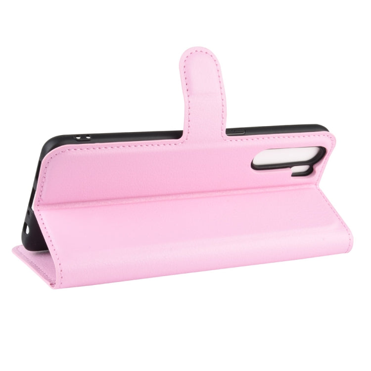 For OPPO A91 Litchi Texture Horizontal Flip PU Leather Case with Holder & Card Slots & Wallet