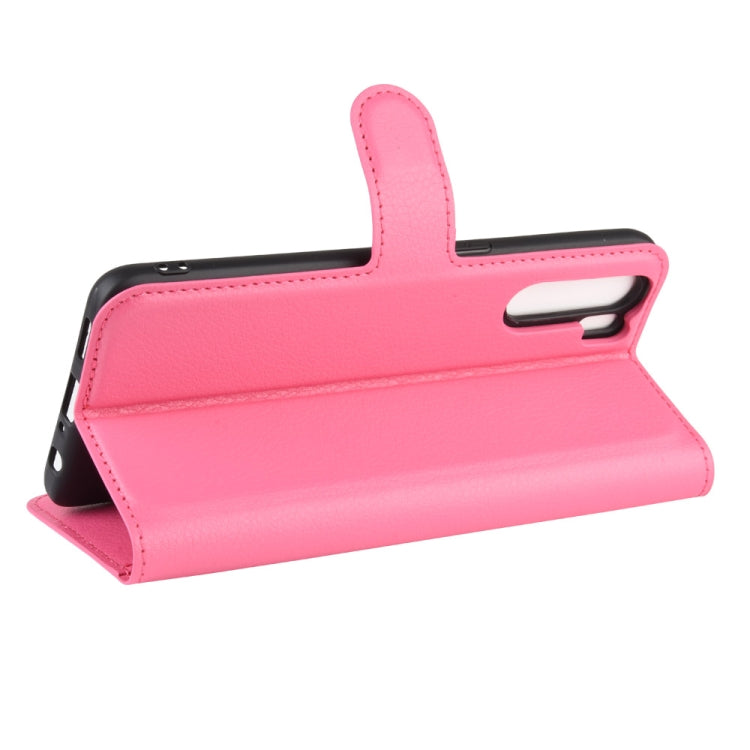 For OPPO A91 Litchi Texture Horizontal Flip PU Leather Case with Holder & Card Slots & Wallet