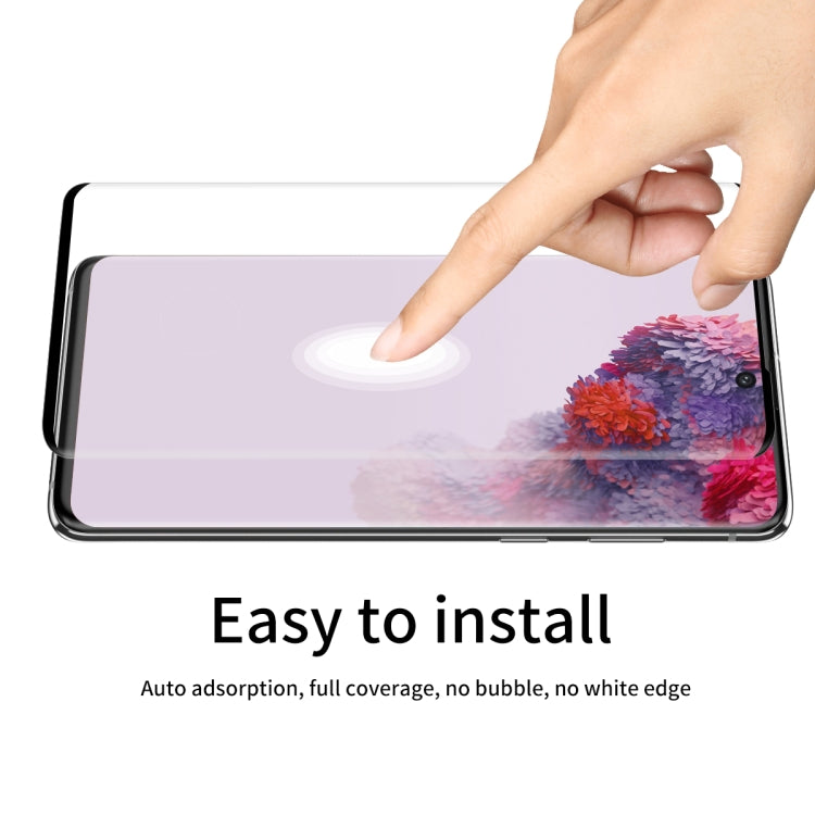 For Galaxy S20+ ENKAY Hat-Prince 0.26mm 9H 3D Explosion-proof Full Screen Curved Heat Bending Tempered Glass Film