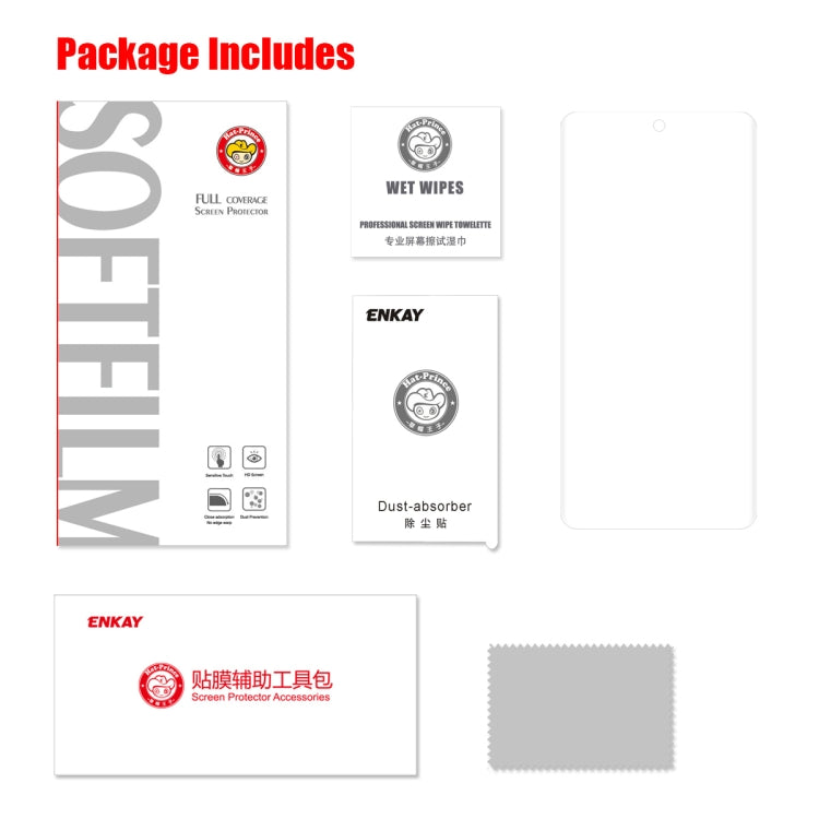 For Galaxy S20+ ENKAY Hat-Prince 3D Full Screen PET Curved Hot Bending HD Screen Protector Soft Film