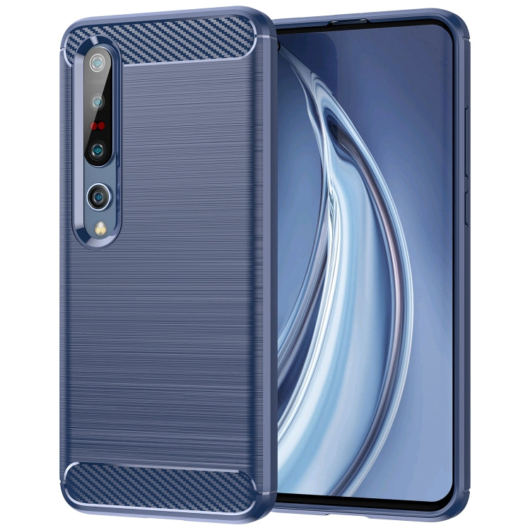 For Xiaomi Mi 10 / 10 Pro Brushed Texture Carbon Fiber TPU Case