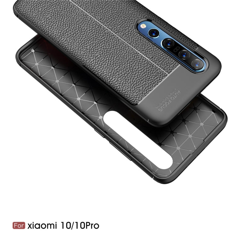For Xiaomi Mi 10 / 10 Pro Litchi Texture TPU Shockproof Case