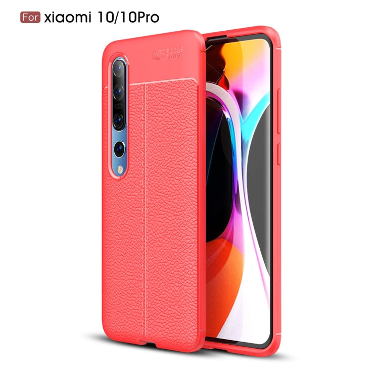 For Xiaomi Mi 10 / 10 Pro Litchi Texture TPU Shockproof Case