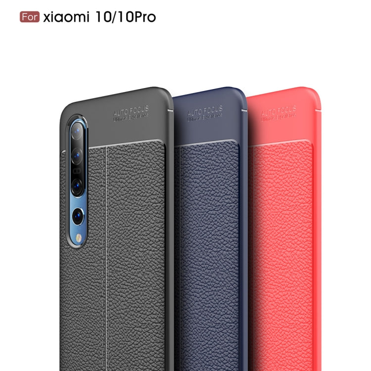 For Xiaomi Mi 10 / 10 Pro Litchi Texture TPU Shockproof Case
