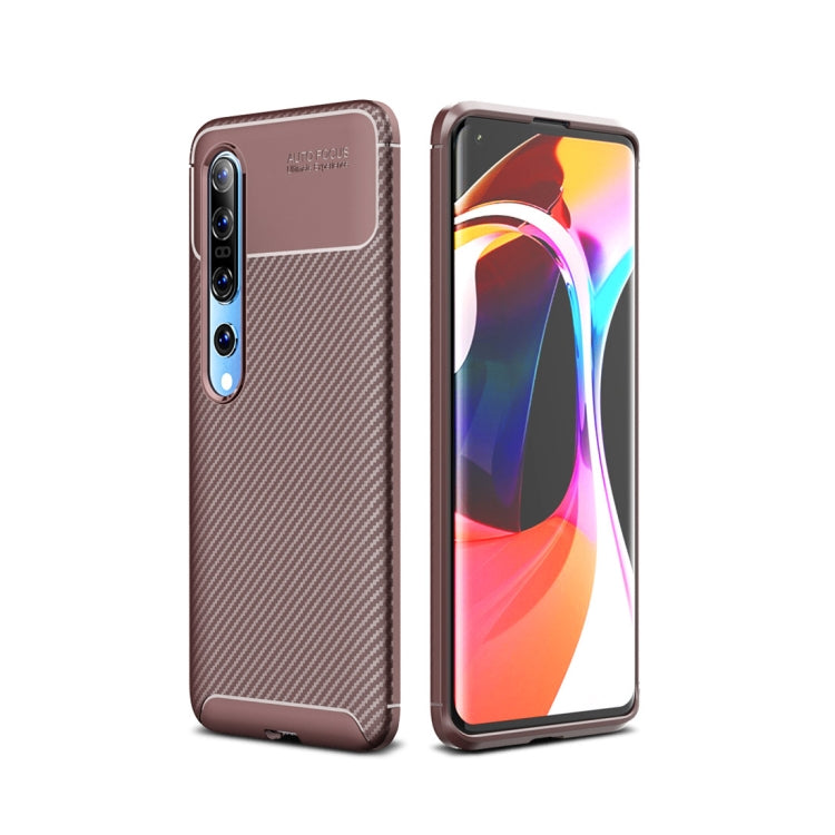 For Xiaomi Mi 10 / 10 Pro Carbon Fiber Texture Shockproof TPU Case
