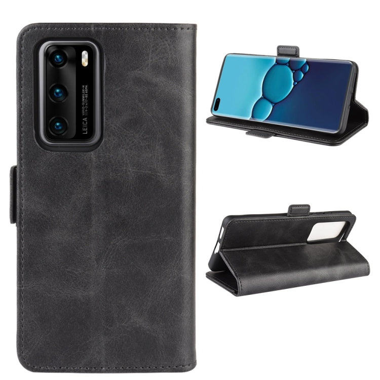 For Huawei P40 Dual-side Magnetic Buckle Horizontal Flip PU Leather Case with Holder & Card Slots & Wallet