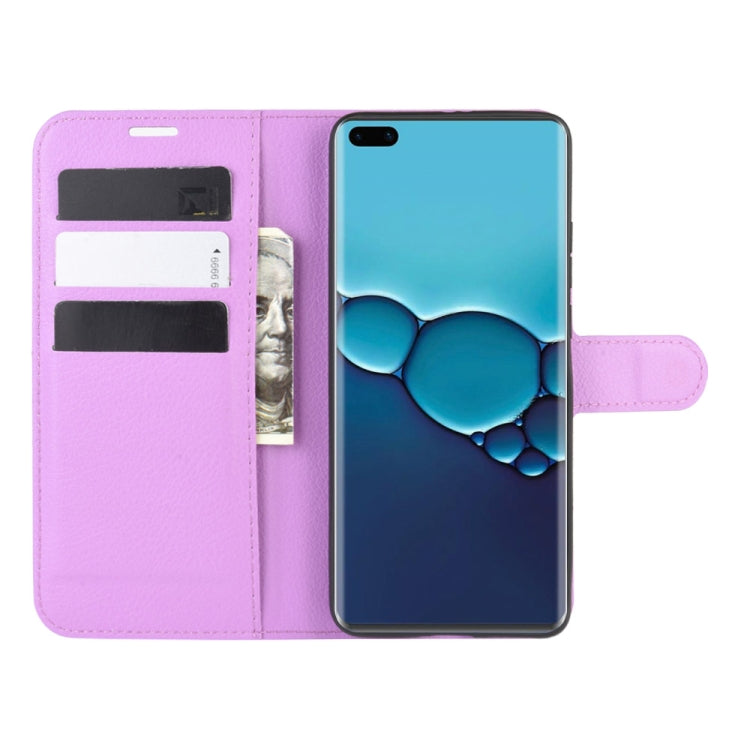 For Huawei P40 Litchi Texture Horizontal Flip Protective Case with Holder & Card Slots & Wallet