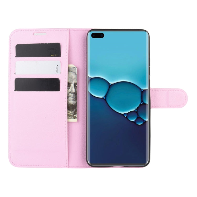 For Huawei P40 Litchi Texture Horizontal Flip Protective Case with Holder & Card Slots & Wallet