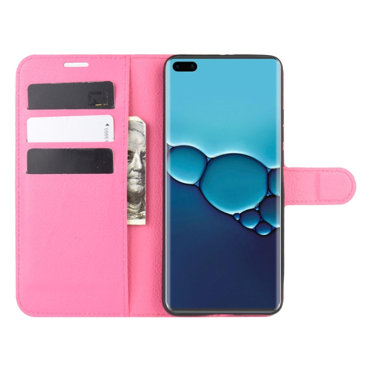 For Huawei P40 Litchi Texture Horizontal Flip Protective Case with Holder & Card Slots & Wallet