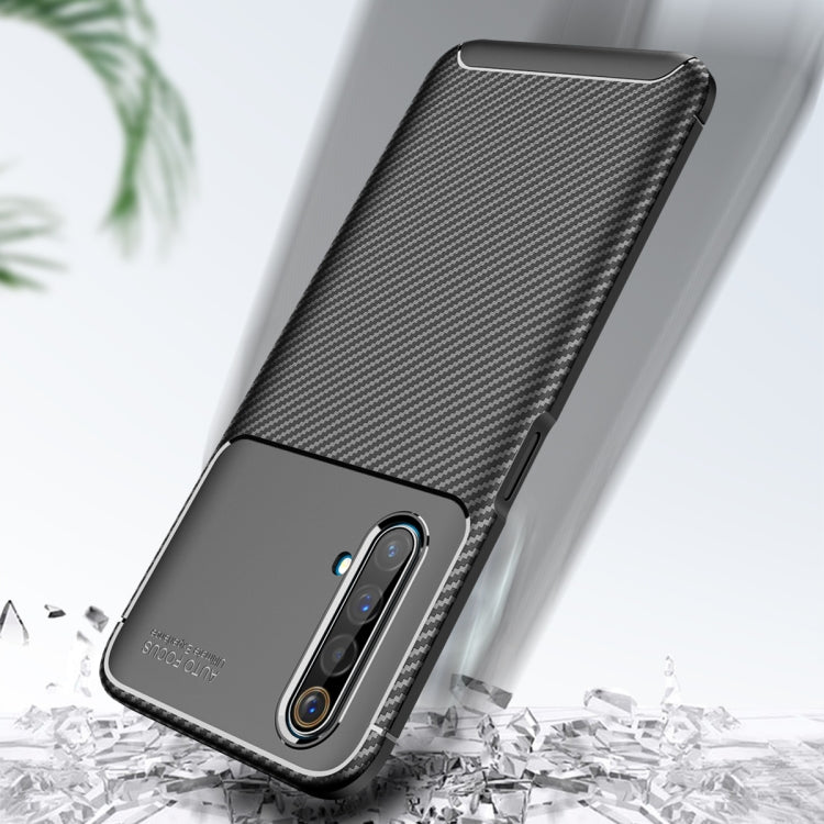 For OPPO Realme X50 Carbon Fiber Texture Shockproof TPU Case(Black)