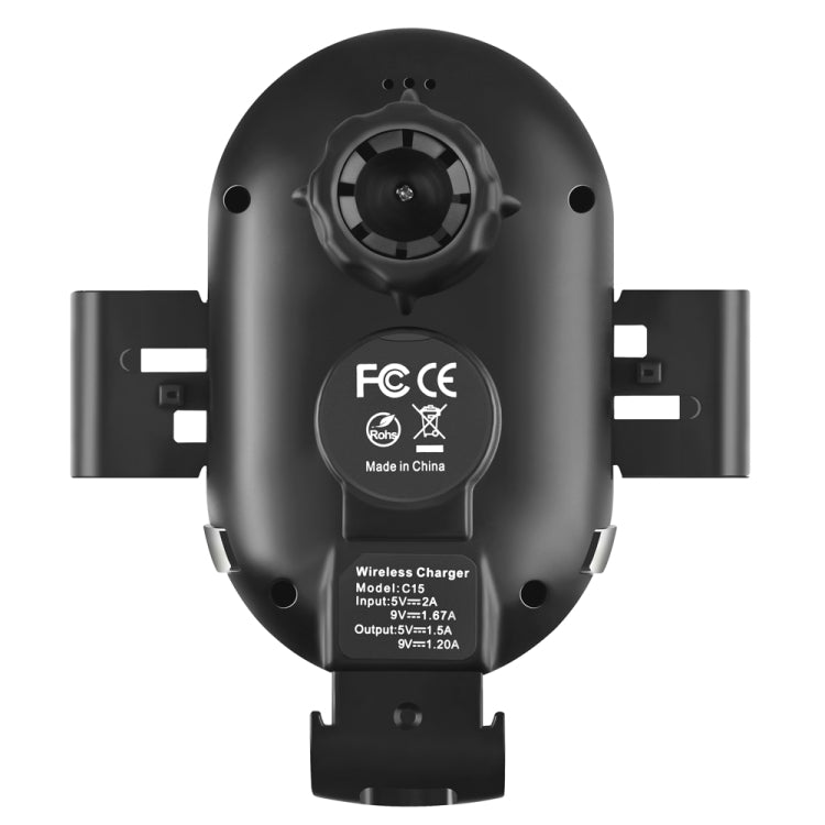 C15 Car Wireless Charger Coil Automatic Induction Wireless Charging  Mount Holder
