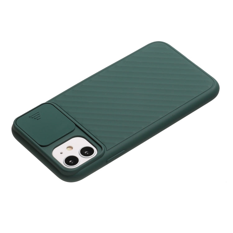 For iPhone 11 Pro Sliding Camera Cover Design Twill Anti-Slip TPU Case