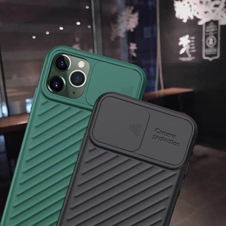 For iPhone 11 Pro Sliding Camera Cover Design Twill Anti-Slip TPU Case
