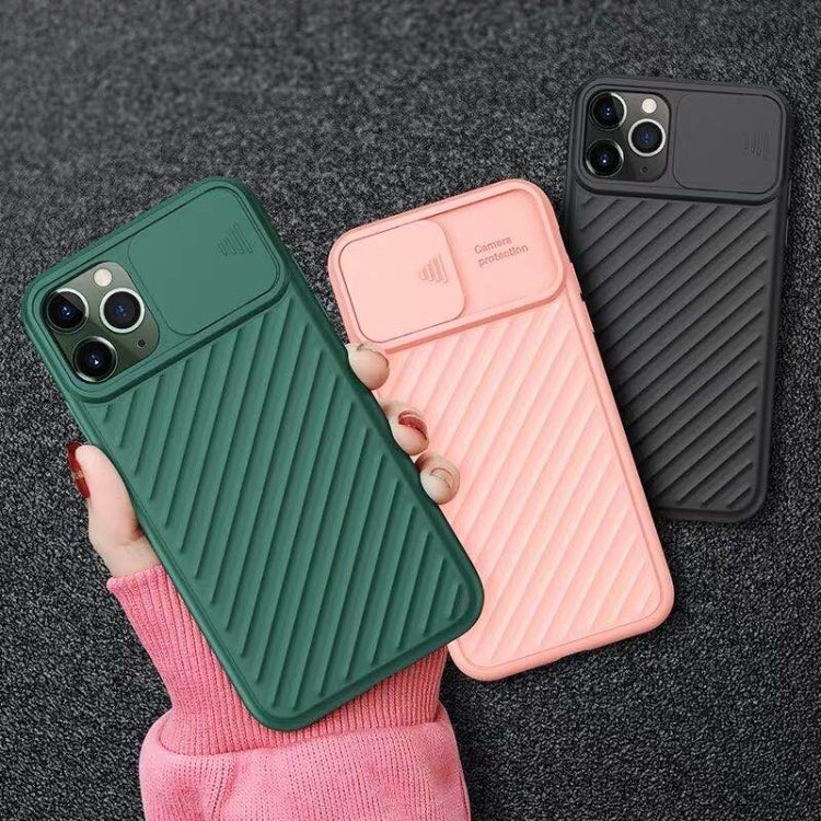 For iPhone 11 Pro Sliding Camera Cover Design Twill Anti-Slip TPU Case