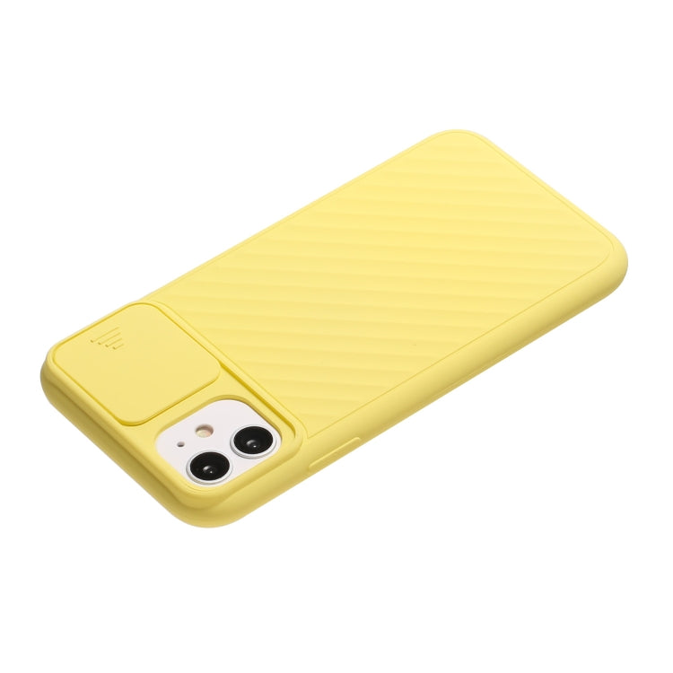 For iPhone 11 Pro Max Sliding Camera Cover Design Twill Anti-Slip TPU Case