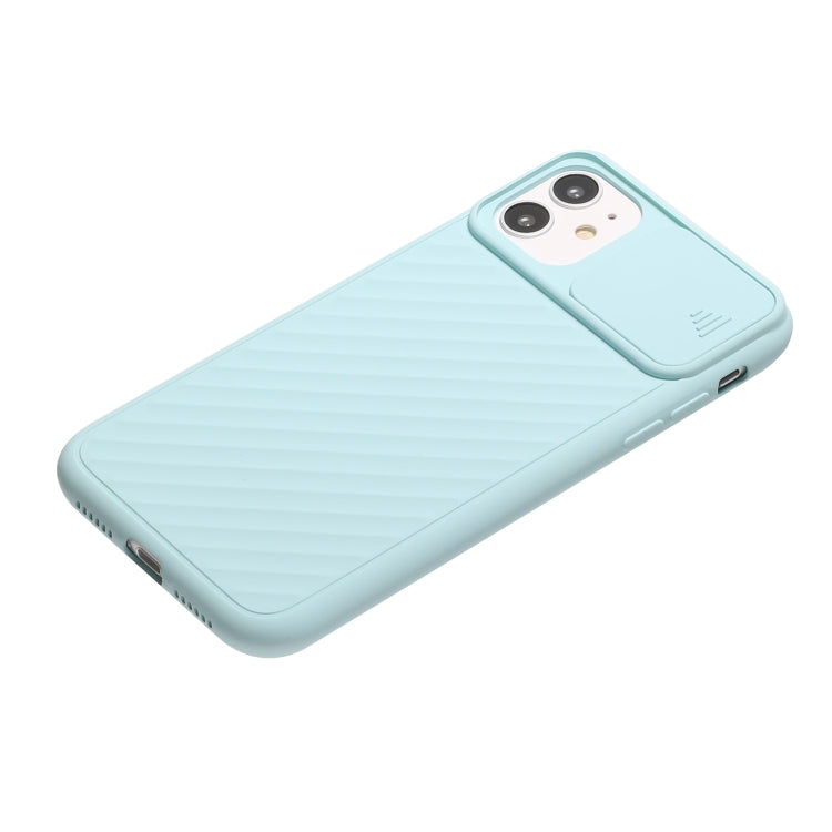 For iPhone 11 Pro Max Sliding Camera Cover Design Twill Anti-Slip TPU Case