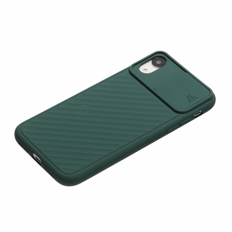 For iPhone X & XS Sliding Camera Cover Design Twill Anti-Slip TPU Case