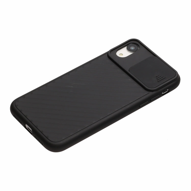 For iPhone X & XS Sliding Camera Cover Design Twill Anti-Slip TPU Case