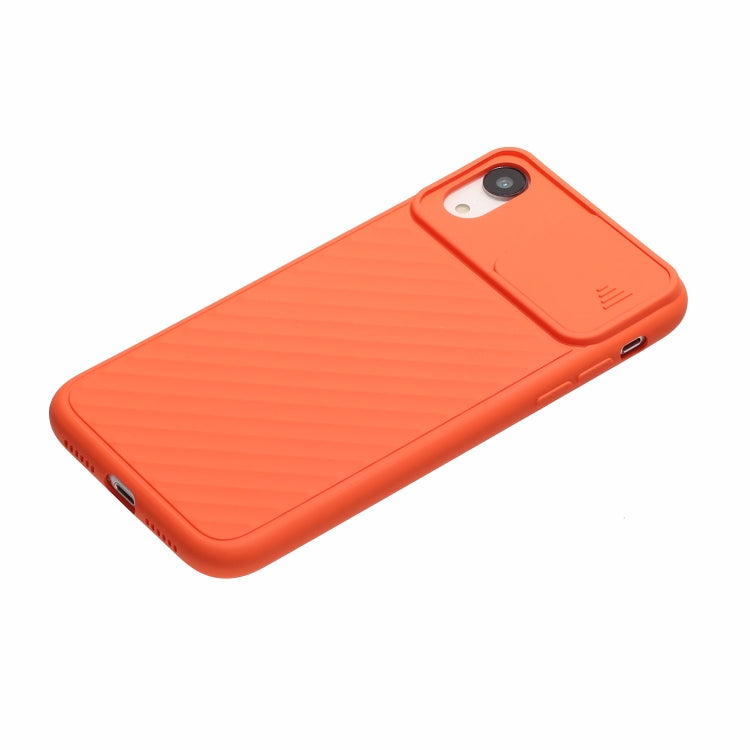 For iPhone X & XS Sliding Camera Cover Design Twill Anti-Slip TPU Case