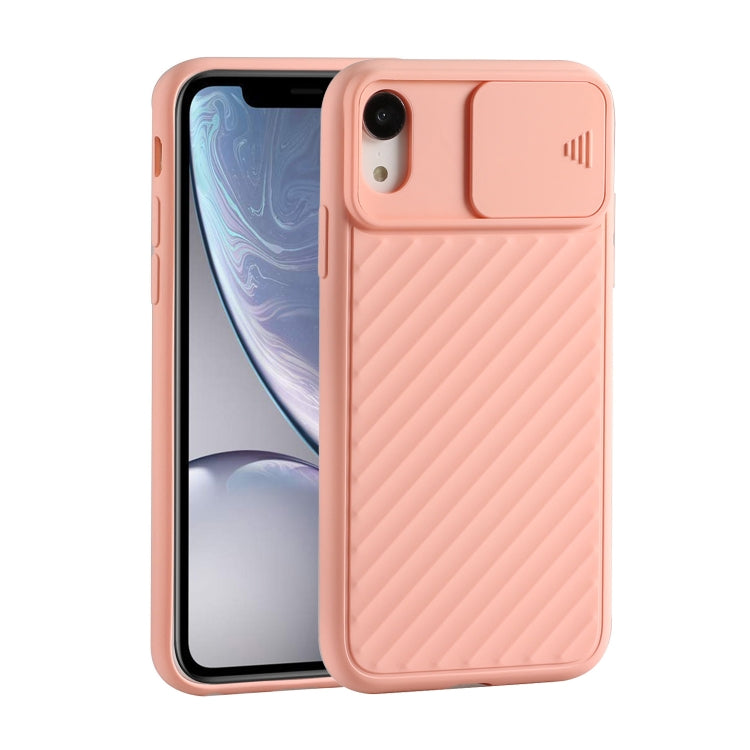 For iPhone X & XS Sliding Camera Cover Design Twill Anti-Slip TPU Case