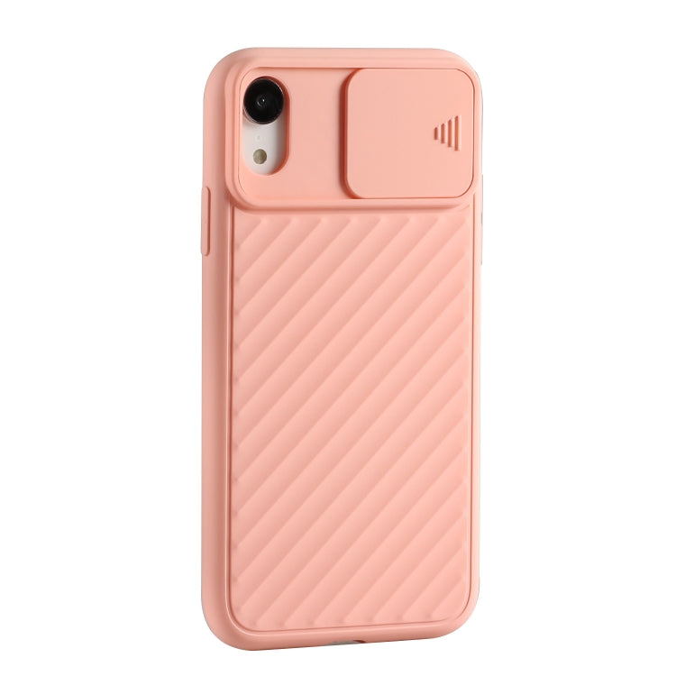 For iPhone X & XS Sliding Camera Cover Design Twill Anti-Slip TPU Case