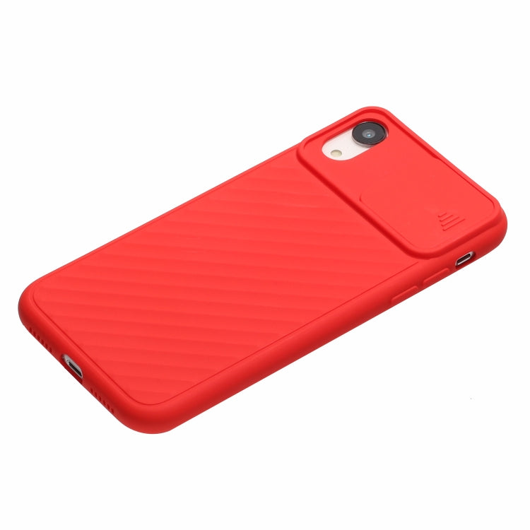 For iPhone X & XS Sliding Camera Cover Design Twill Anti-Slip TPU Case