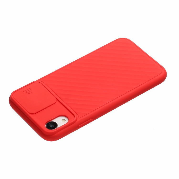 For iPhone X & XS Sliding Camera Cover Design Twill Anti-Slip TPU Case