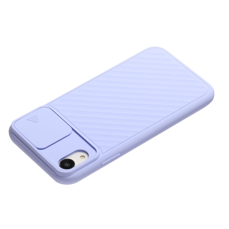 For iPhone X & XS Sliding Camera Cover Design Twill Anti-Slip TPU Case