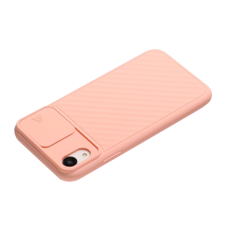 For iPhone XR Sliding Camera Cover Design Twill Anti-Slip TPU Case